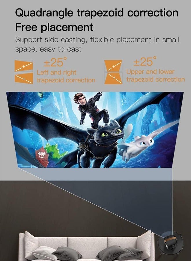 Digisand 4K Bluetooth-Compatible 1920*1080P Mini Projector  Android Smart TV DLP Office Micro Portable Data With 5G Wifi Home Theater - Image 3