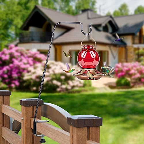 BOLITE Deck Hook, 28 Inch Bird Feeder Hanger for Hummingbird Feeders, Planters, Lanterns, Wind Chimes, Holiday Decorations and More, Heavy Duty, Birthday Gifts for Women Men, Gifts for Mom Dad - Image 3