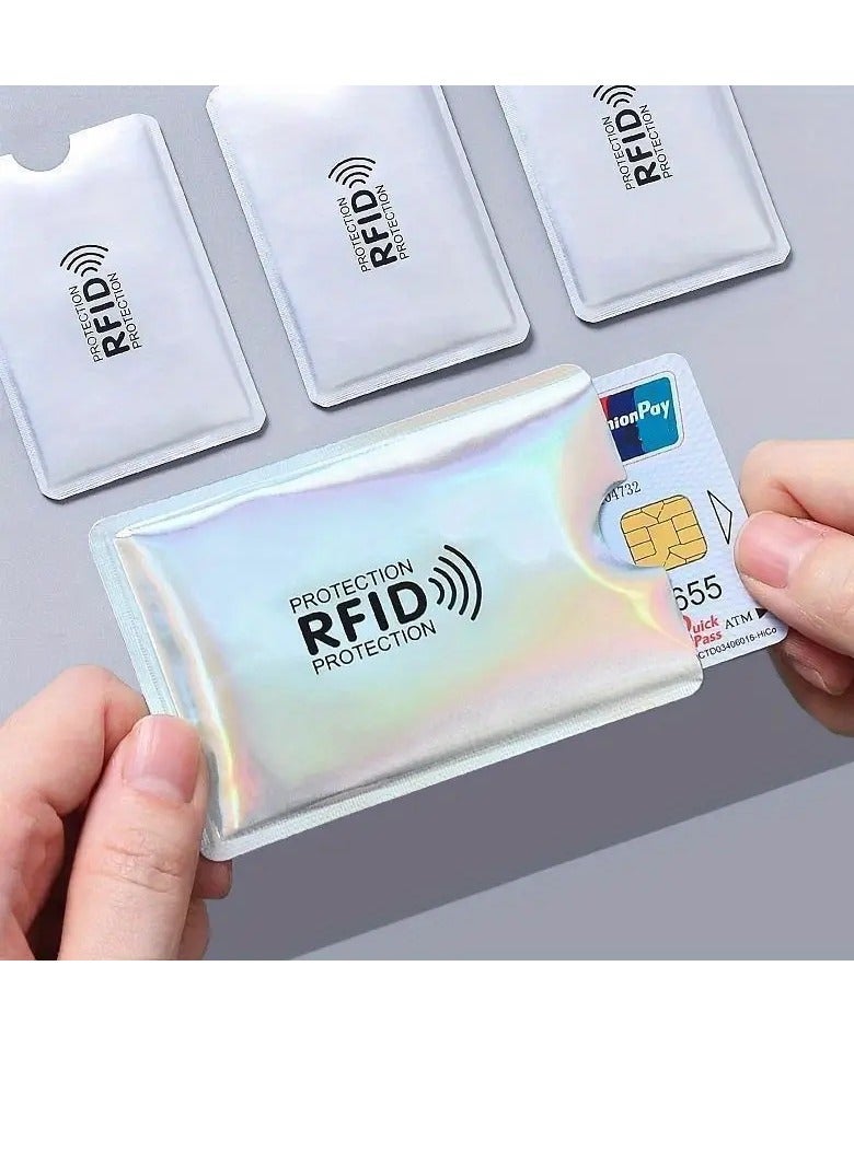 PAMEER 10-Pieces Aluminium RFID Blocking Card Holder, Travel Set RFID Blocking Sleeves Best way to Protect Credit Cards from Electronic Theft, Lightweight, and Compact Design to fit in any Pocket or Purse - Image 4
