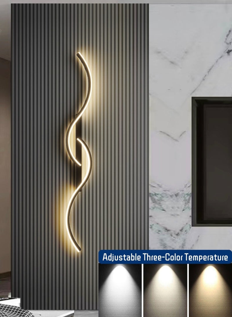 أضواء عصرية وبسيطة للديكور، مصابيح حائط قابلة للتعديل بثلاثة ألوان، مناسبة لغرفة المعيشة، غرفة النوم، الممر، غرفة الملابس - Image 2
