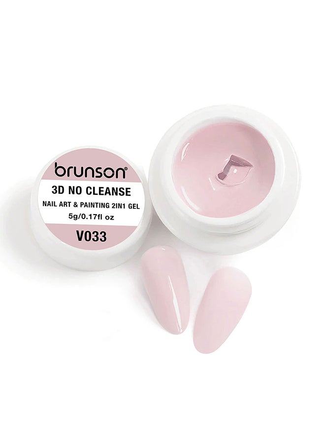 brunson Gel Paint 5g French Ombre nail art Soak off UV LED Gel Polish for Manicure Pedicure Long Lasting 3D No Cleanse Nail Art 2in1 Gel Creamy Painting Gel for 3d sculpture Good Self Leveling Rich Pigment