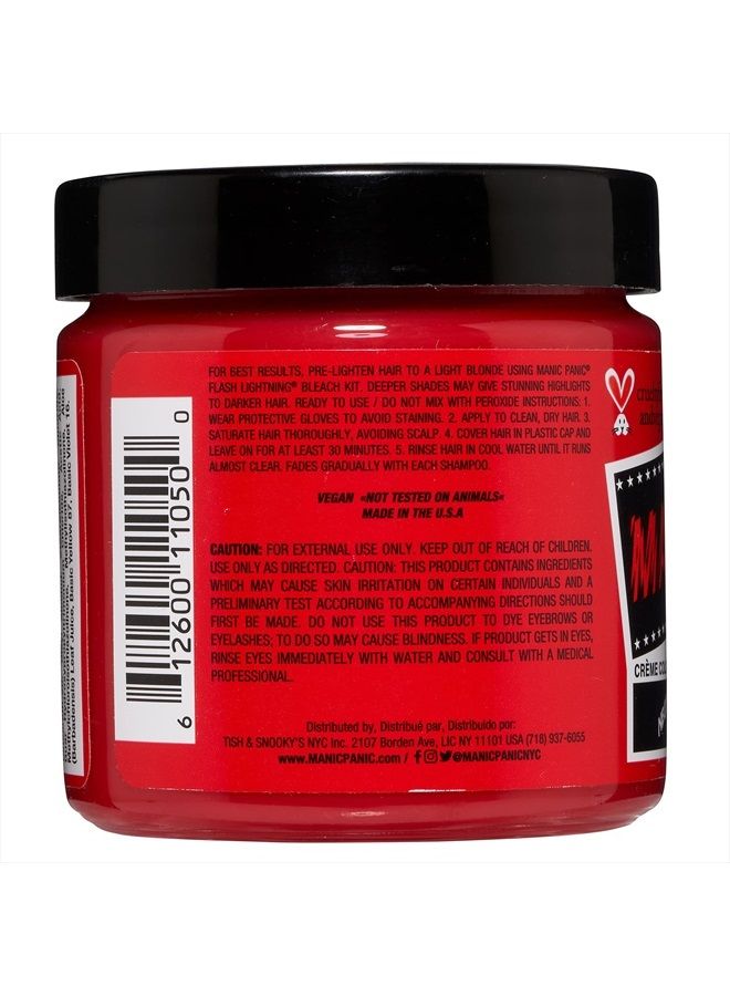 Manic Panic Red Passion Hair Dye – Classic High Voltage - Semi Permanent Hair Color - Glows in Blacklight - Medium Strawberry Red Shade With Pink Tint - Vegan, PPD & Ammonia Free - For Coloring Hair - Image 2