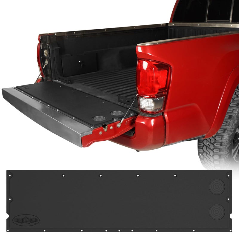 Hooke Road Tacoma Flat Tailgate Cover Panel Table Plate Pad for 20052023 Toyota Tacoma 2nd 3rd Gen Tail Gate Camping Cutting Board Black