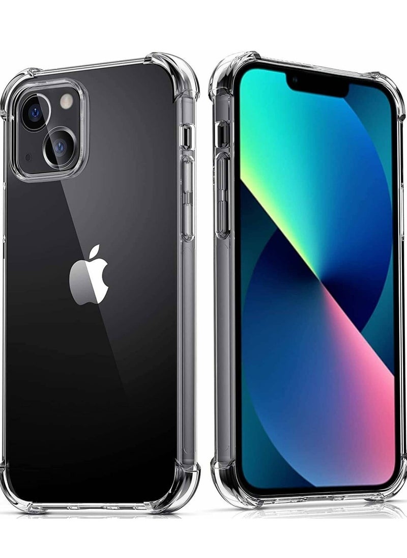 AKSESORY - iPhone 15 Crystal Clear Bumper Case Cover (6.1") - Four Corners Protective Case - Transparent Soft Silicone Case - Image 1