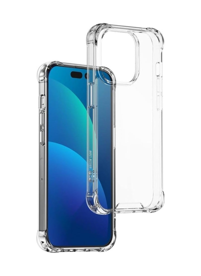 AKSESORY - iPhone 15 Crystal Clear Bumper Case Cover (6.1") - Four Corners Protective Case - Transparent Soft Silicone Case - Image 1