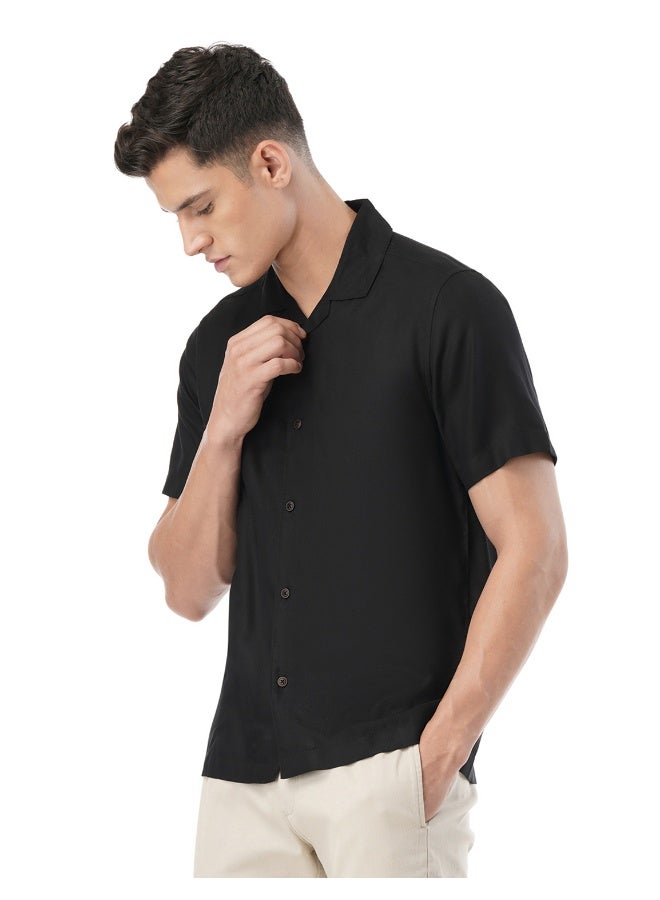 fyltr Men's Solid Rayon Casual Shirt with Resort Collar & Half Sleeves | Shirts for Men - Image 5