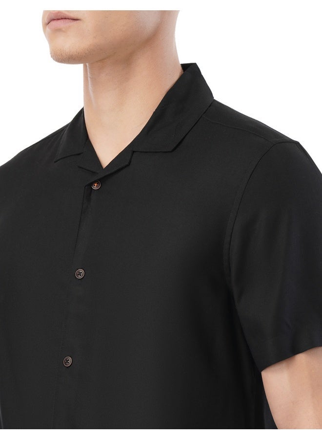 fyltr Men's Solid Rayon Casual Shirt with Resort Collar & Half Sleeves | Shirts for Men - Image 4