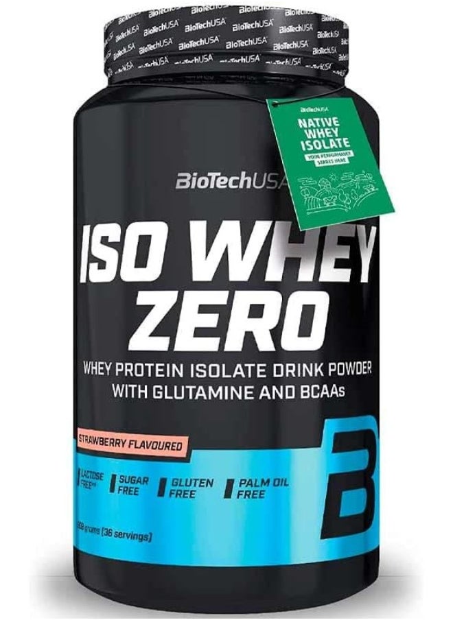 BioTechUSA Biotech USA Iso Whey Zero - 908 gr Strawberry 