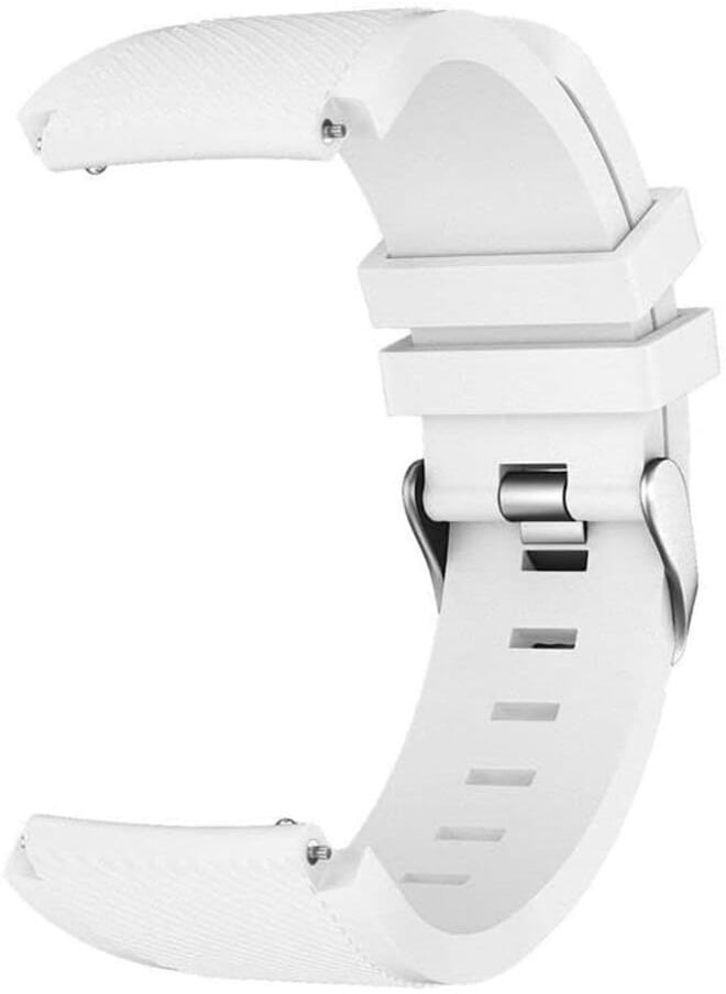 Knight - Knight Replacement Watch Bands for Samsung Gear S3 Frontier/Classic Watch 22mm/46mm Silicone Bracelet - white - Image 1