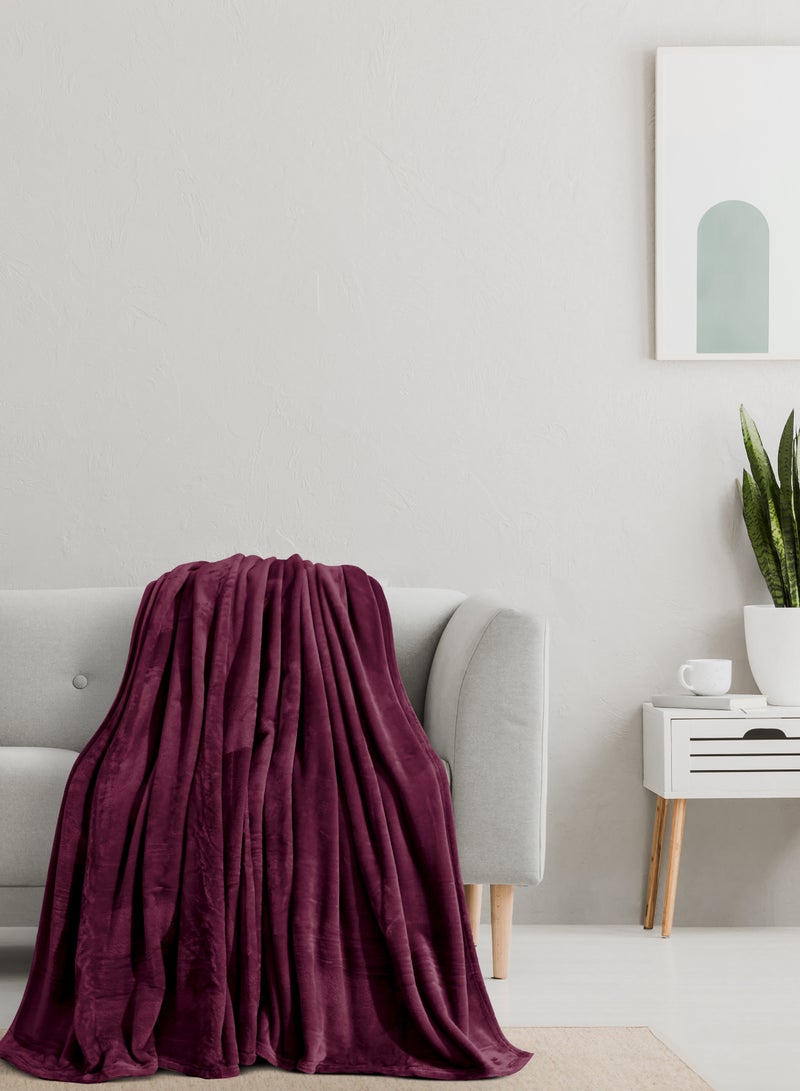 Morano Viva Blanket – Dyed Model, 220x240 CM, Lightweight Ultra-Soft Polyester Throw with Elegant Finish, Stylish Colors,Warm and Cozy Blanket for Bed or Sofa - Image 2