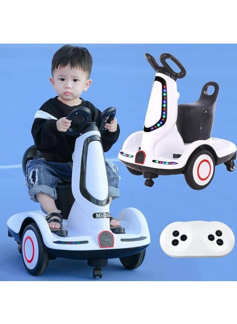 Toy Box Smart 4-Wheel Electric Scooter for Kids with Seat and LED Lights for Ages 2-8 - Image 2