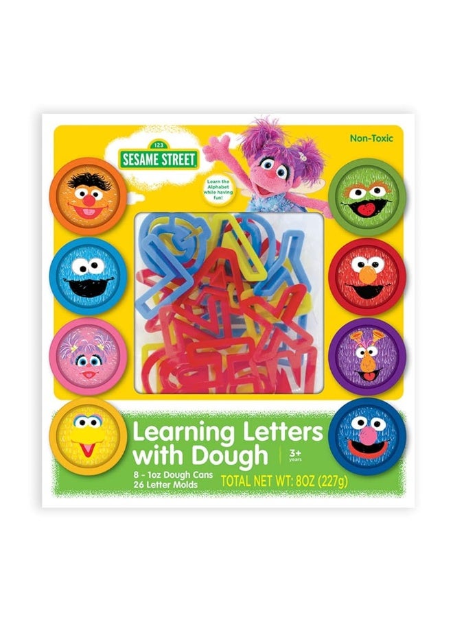 Leap Year Sesame Street Learning Letters with Dough | 8 1-oz Cans of Sesame Street Dough & 26 Letter Molds | Gift for Kids | Fun & Educational - Image 2