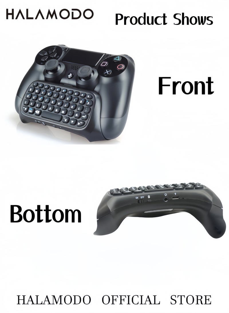 Halamodo Wireless Controller Keyboards & Gamepad Mini Bluetooth Wireless Keyboard Keypad Receiver Keypad and Chatpad with Sound and Headset Jack - Image 4