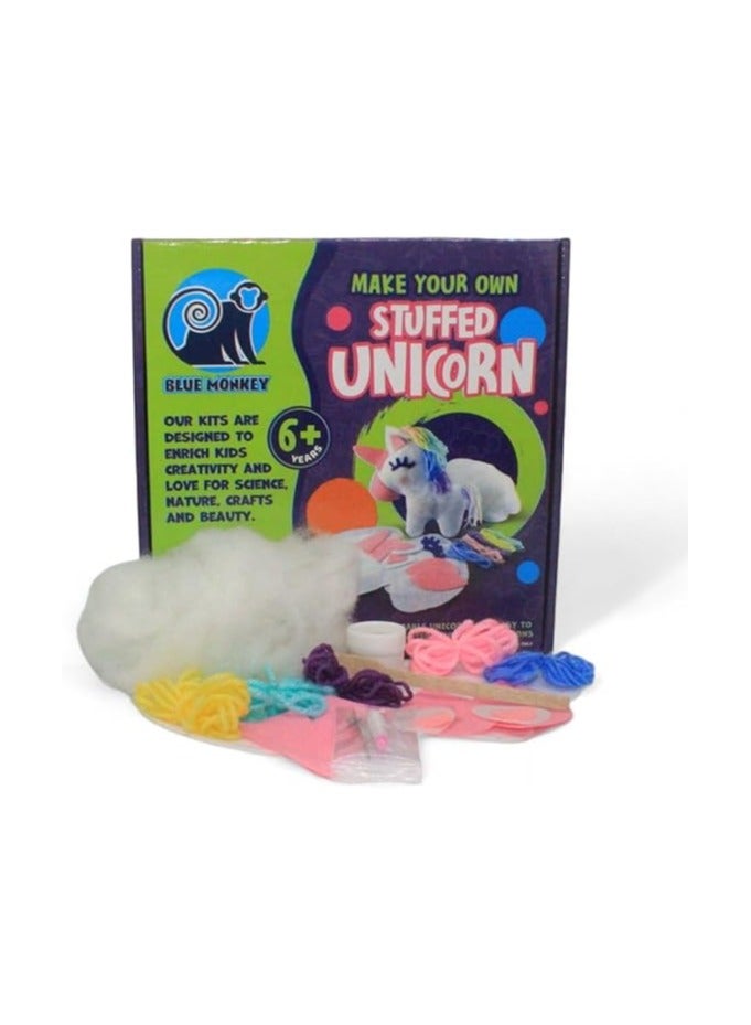 BLUE MONKEY BLUE MONKEY 6+ STEAM Stuffed Unicorn Making Kit  - Image 1