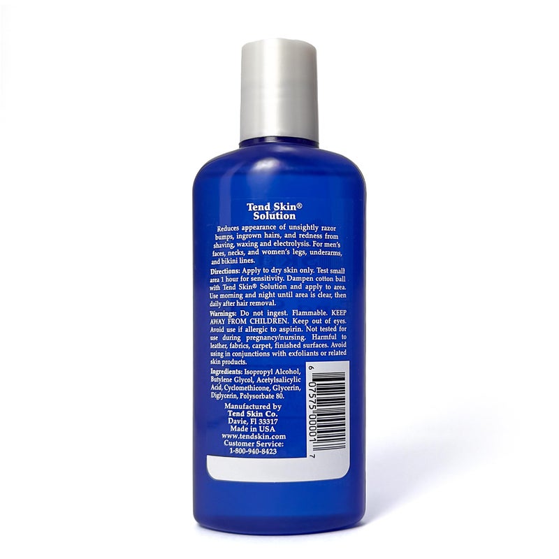 Tend Skin حل Tend Skin للبثور الناتجة عن الحلاقة والشعر الناشئ وحروق الحلاقة، تونر بعد الحلاقة والشمع للرجال والنساء، مصنوع في الولايات المتحدة، 4 أونصات - Image 5