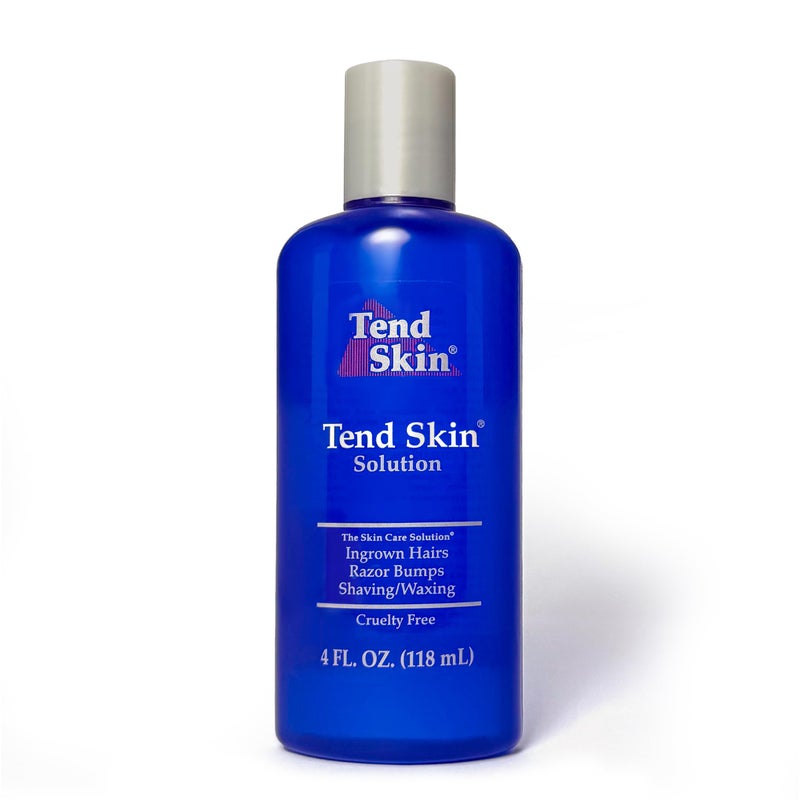 Tend Skin حل Tend Skin للبثور الناتجة عن الحلاقة والشعر الناشئ وحروق الحلاقة، تونر بعد الحلاقة والشمع للرجال والنساء، مصنوع في الولايات المتحدة، 4 أونصات - Image 1