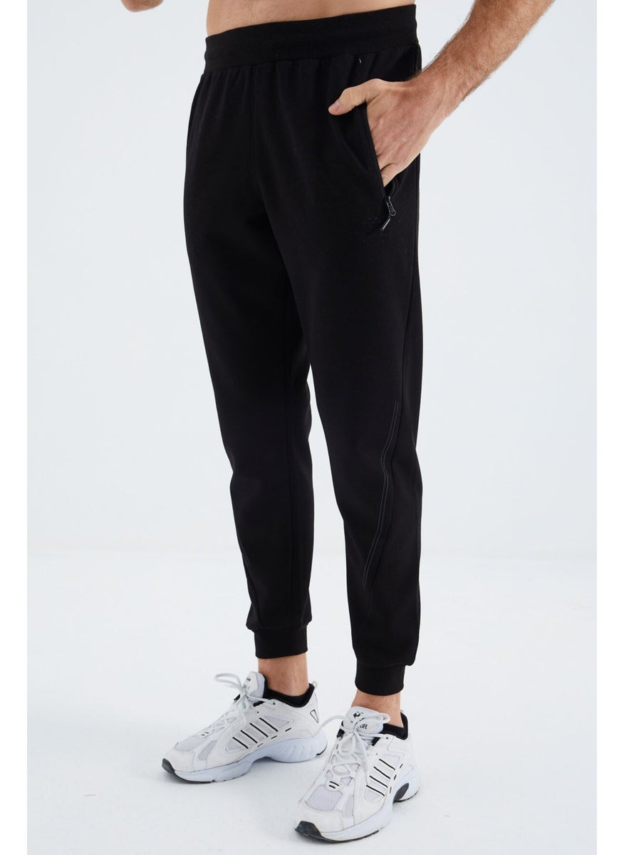 Tommy Life Black Laced Men's Tracksuit Bottom - 82110  - Image 5