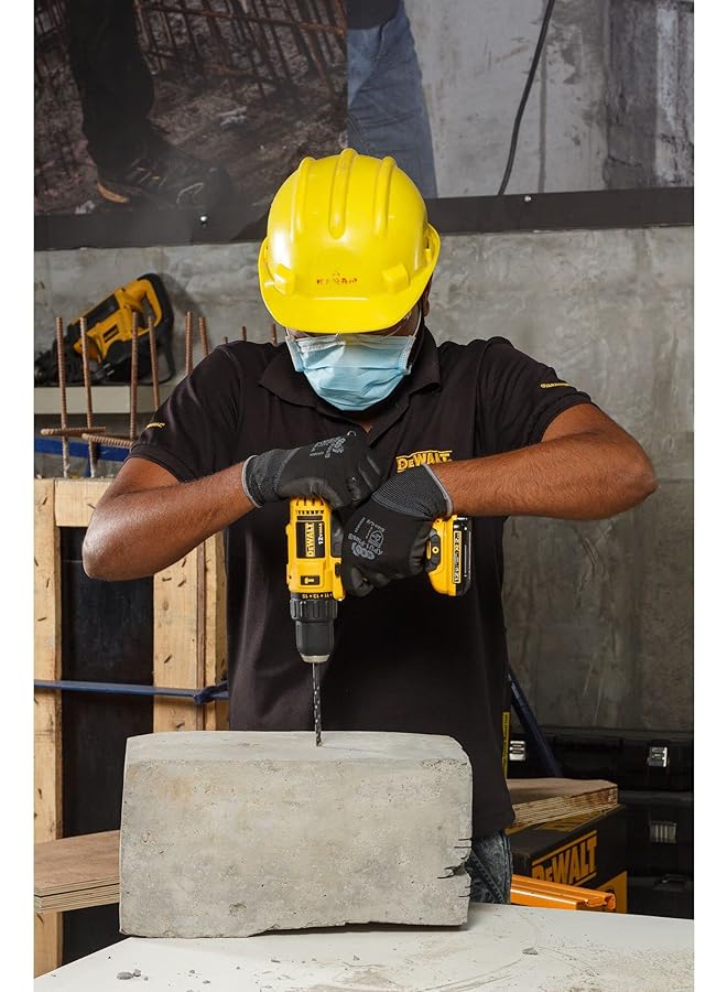 DEWALT 12V 10Mm Subcompact Hammer Drill Driver With Extra Battery Yellow Black Dcd716D2 B5 - Image 4