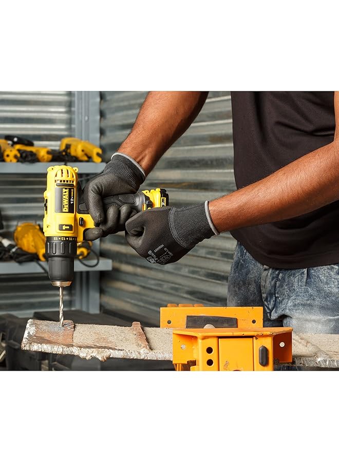 DEWALT 12V 10Mm Subcompact Hammer Drill Driver With Extra Battery Yellow Black Dcd716D2 B5 - Image 5