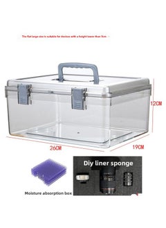 Generic Camera Moisture-proof Box SLR Lens Digital Desiccant Photographic Equipment Box Dehumidification Electronic Microphone Sealed Storage-Color:0l-flat Large Size +  + Diy Liner, Suitable For Heights Below 9cm  - Image 1