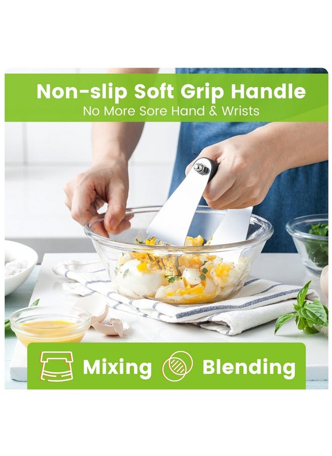 Spring Chef - Spring Chef Dough Blender & Pastry Cutter Tool, Stainless Steel Pastry Blender & Bench Scraper for Pizza, Nut, Pie - Multipurpose Dough Cutter & Scraper Tool for Baking with Soft Grip Handles - Black - Image 1