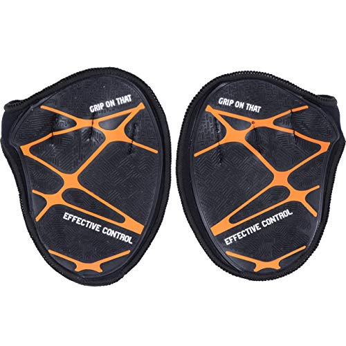 Kobo Weight Lifting Grip Pads/Hand Grips for Pull Ups/Gym Gloves for Functional Fitness Gym & Fitness Gloves, Black/Orange, Free Size - Image 2