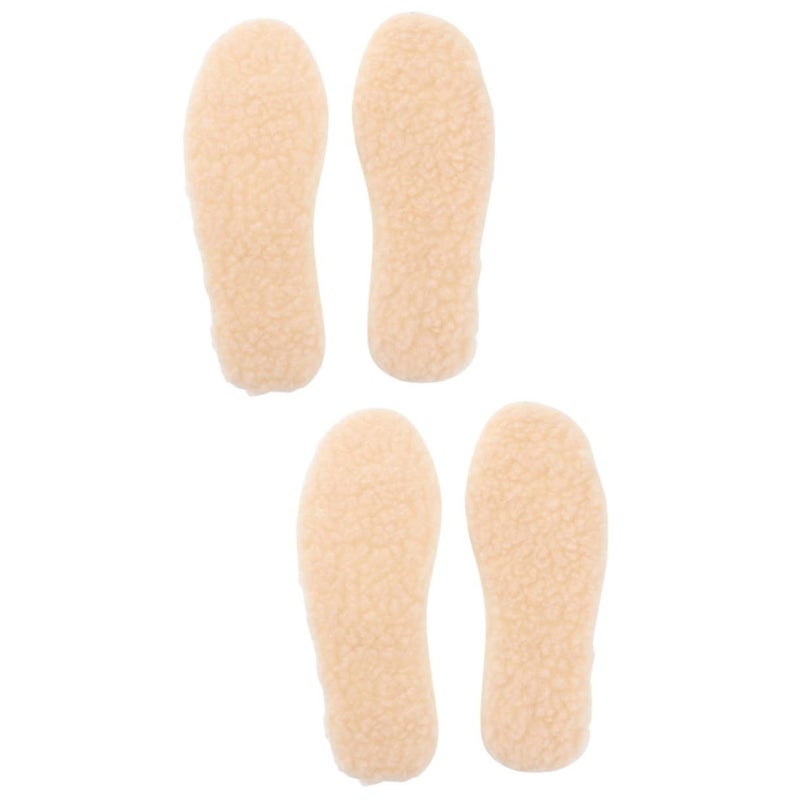 Thermal Wool Shoe Insoles Non Slip Winter Warm Inserts 2 Pairs Boys Girls - Image 2