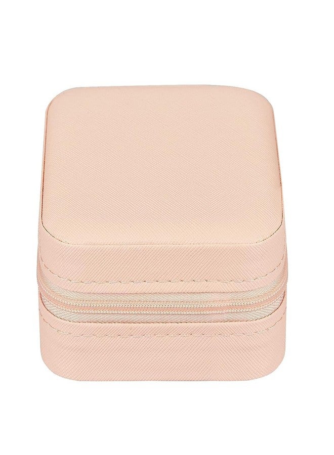 Aldea Small Jewelry Box, Travel Portable Jewelry Case For Ring, Pendant, Earring, Necklace, Bracelet Organizer Storage Holder Boxes (Pink) - Image 1