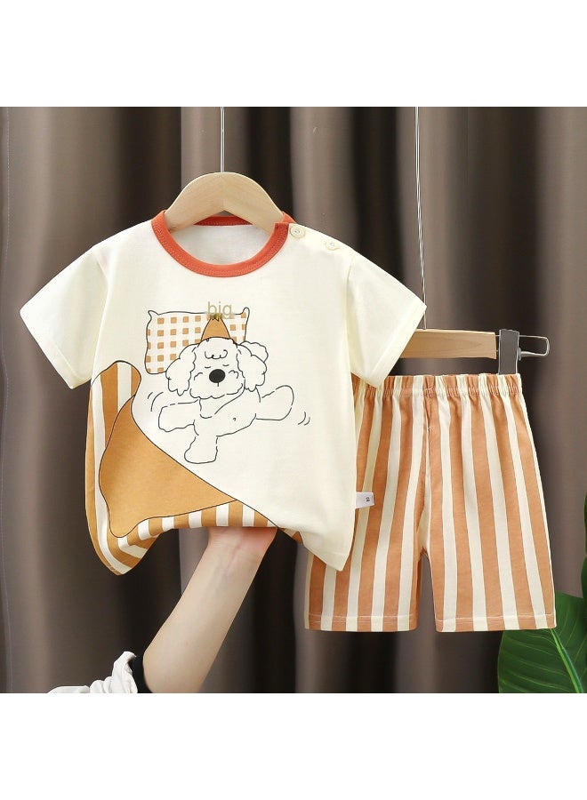 Children's Short Sleeve Set - New Summer Edition 100% Cotton Outfits for Boys and Girls