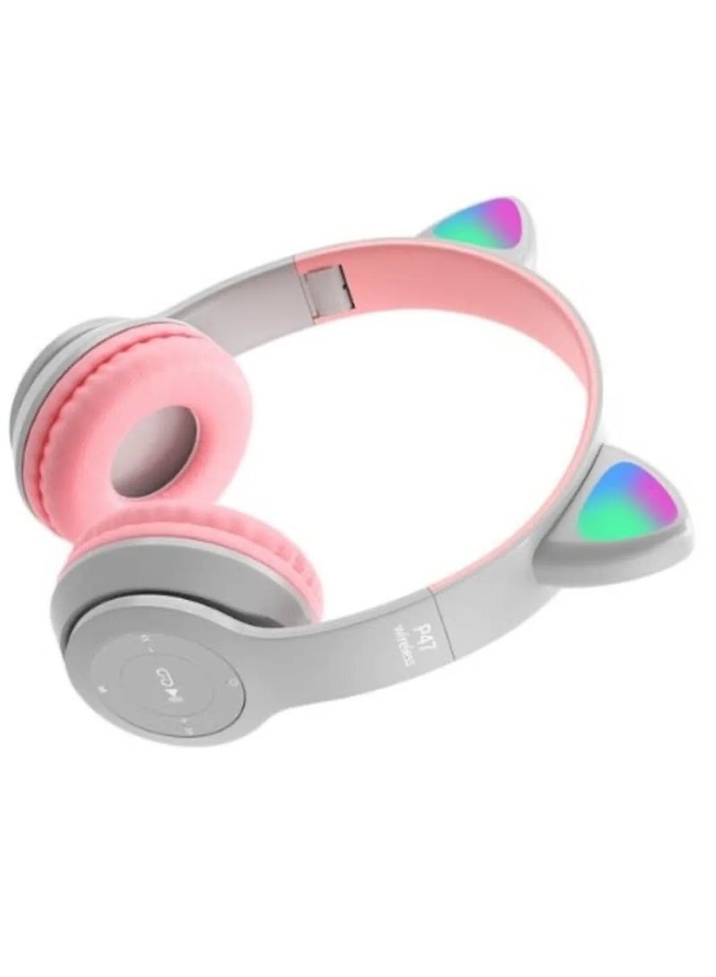 MZ 47 Light Cat Wireless Over-Ear Headphones  & Stereo Sound - Image 3
