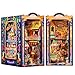 CUTEBEE Book Nook Kit Mexican Fiesta DIY Miniature Dollhouse Vibrant LED Bookshelf Decor Alley Model for Adults Teens Gifts for Family and FriendsPlaza de Los Muertos - Image 2