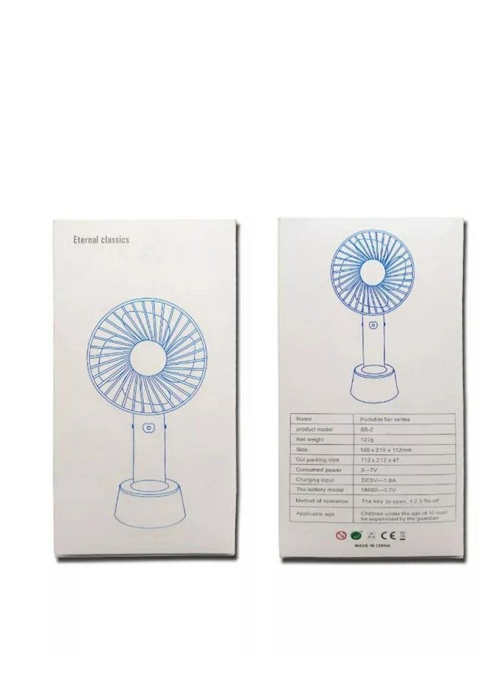 Generic Portable Mini Rechargeable Handheld Fan Suitable for Gift, Home, Travel, Indoor, Outdoor, Safe for Kids IR  - Image 4