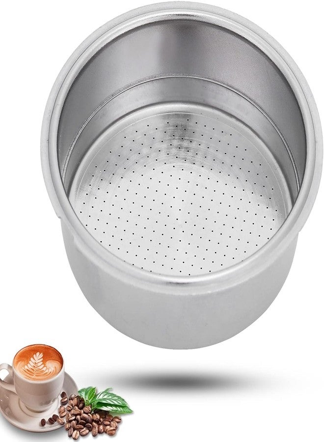 Moncer Stainless Steel Coffee Filter, Double Cup Coffee 51mm Pressurized Porous Filter Strainer, Coffee Machine Replacement Accessories - Image 1