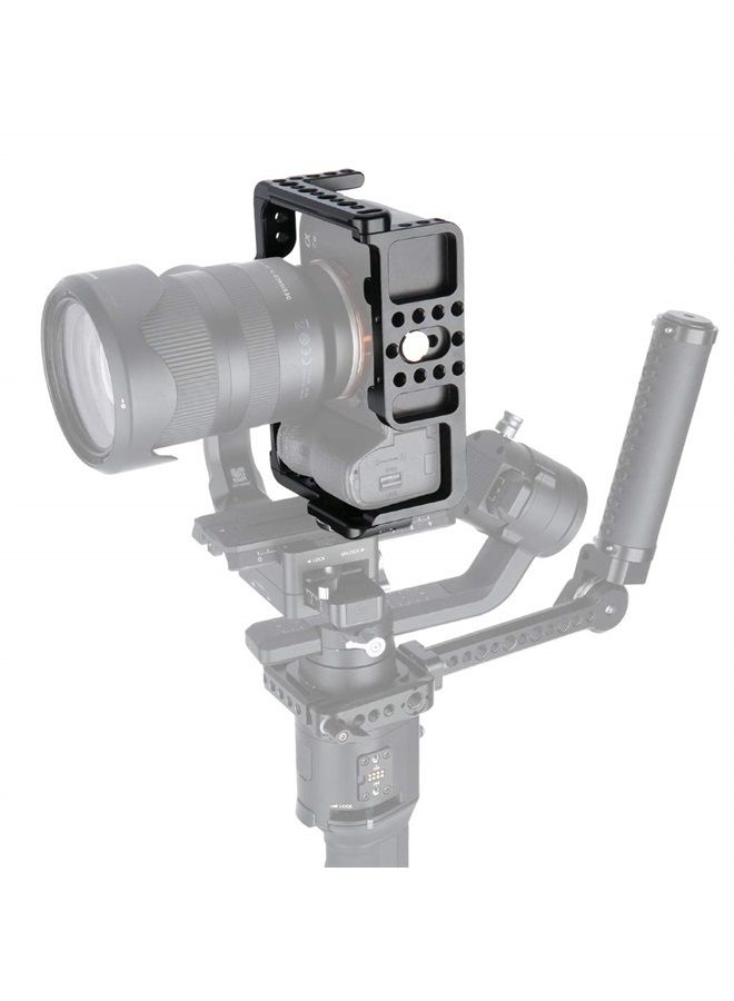 NICEYRIG طقم قفص الكاميرا لكاميرات سوني A7Riii/ A7iii/ A7Sii/ A7Rii/ A7ii/ A9، مع مشبك قفل كابل خيوط M6 - Image 2