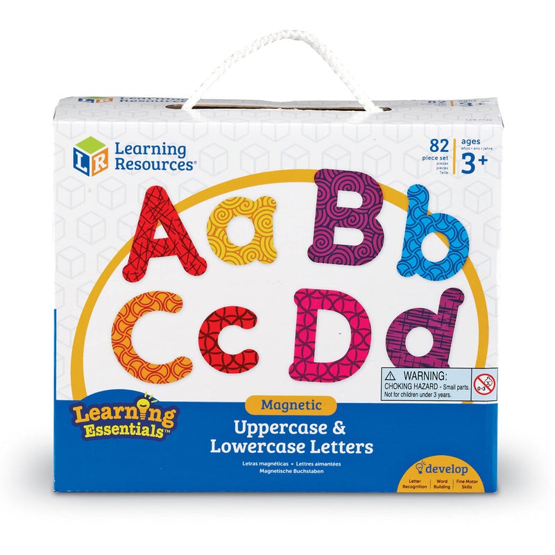 Learning Resources Colorful Magnetic Uppercase and Lowercase Letters, Whiteboard Accessories, 82 piece set, Ages 3+ - Image 1