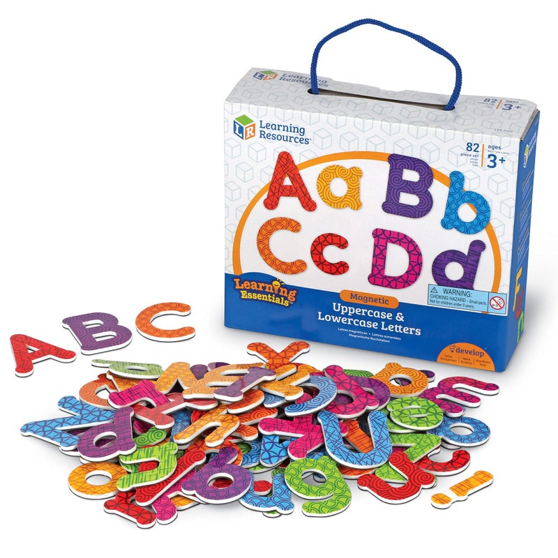 Learning Resources Colorful Magnetic Uppercase and Lowercase Letters, Whiteboard Accessories, 82 piece set, Ages 3+ - Image 2