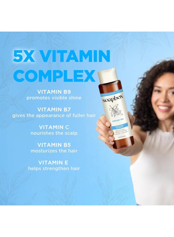 Soapbox Argan Oil Luxe Shampoo – Smoothing & Moisturizing for All Hair Types – 473ml - Image 4