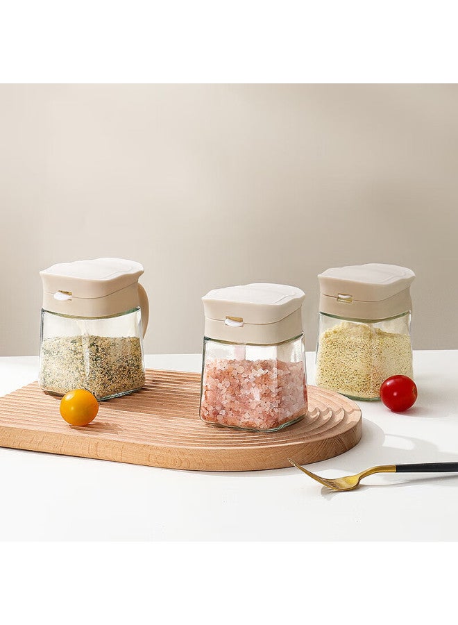 Bj Seasoning Container Set, 3-piece Glass Spice Jars, Salt Shaker, Storage Container, Seasoning Box Set - Image 4