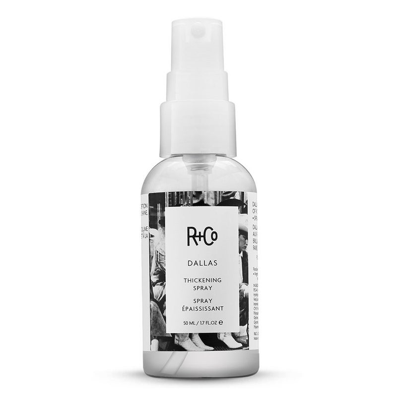 R+Co Dallas Hair Thickening Spray | Volumizing & Texturizing Spray for All Lengths | Adds Volume, Body & Shine | Perfect for Blowouts, Curling Irons & Roller Sets | 1.7oz - Image 1