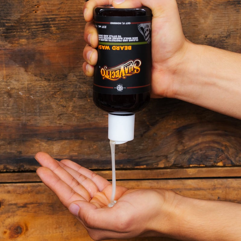 Suavecito Beard Wash Set Cleansing and Conditioning Beard Kit For Men (8 oz. each) - Image 2