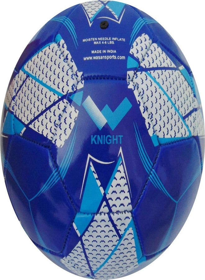 Wasan Knight Football Size 5 (Blue) Professional Match Ball for Indoor & Outdoor Games & Training | Ideal for Kids & Adults | Ideal for Football Athletes - Image 1