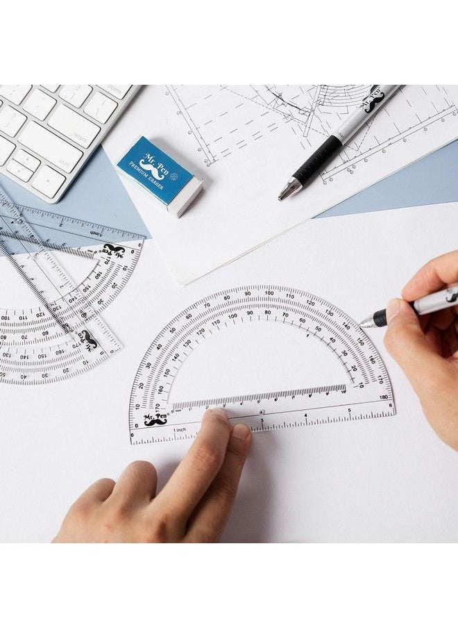 Mr. Pen Protractor 6 Inches Protractor Pack Of 3  - Image 3