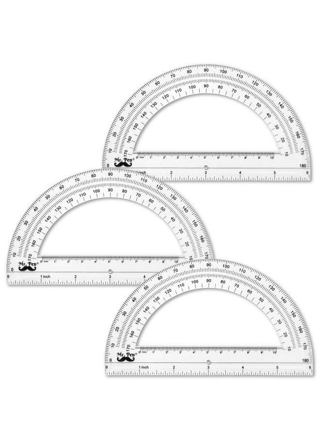 Mr. Pen Protractor 6 Inches Protractor Pack Of 3  - Image 2