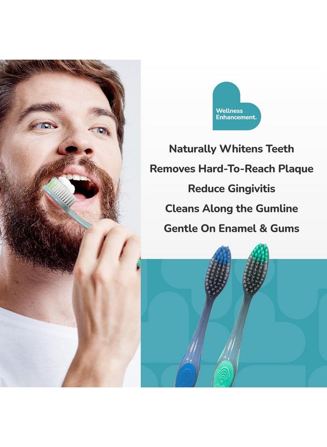 BioSwiss Toothbrush, Ergoflex Pack Of 12 Toothbrushes With Rubber Grips, Oral Care And Plaque Removal, Travel Friendly - Image 5