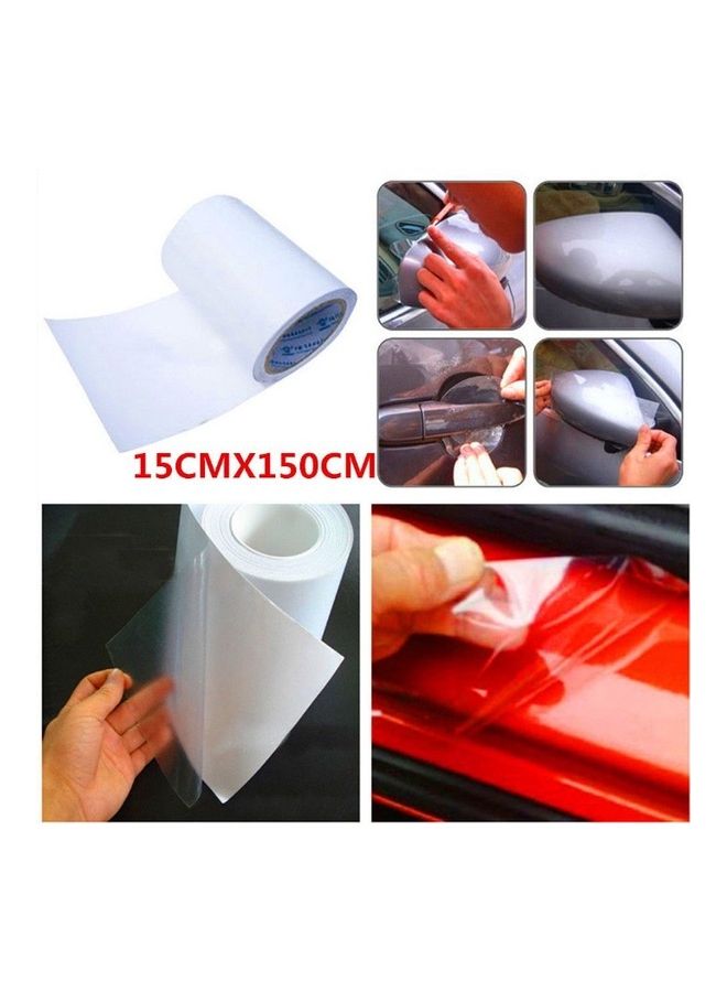 NIBEMINENT 15*150CM Clear Door Sill or Edge Paint Protection Scratch Film Vinyl Sheet - Image 3