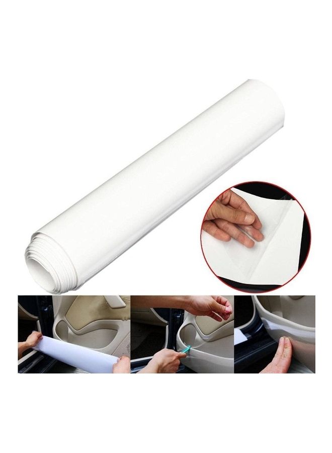 NIBEMINENT 15*150CM Clear Door Sill or Edge Paint Protection Scratch Film Vinyl Sheet - Image 2