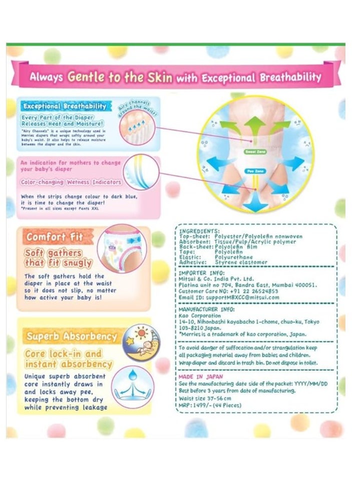 Kao Merries Size Pant Diapers,L44, Pack of 2, 88Pcs 9-14KG - pzsku/Z79544ABDAD8B5E26BA96Z/45/_/1723883979/cc6421b0-34e2-406f-858c-8942ef4c57dd
