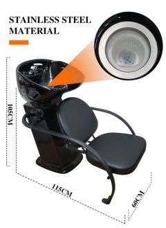 Meishida Shampoo Chair Hair Wash Chair with Backwash Station Salon Chair with Ceramic Bowl, Free Installation  - Image 4