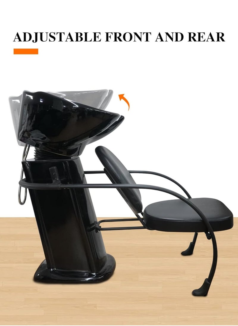 Meishida - Shampoo Chair Hair Wash Chair with Backwash Station Salon Chair with Ceramic Bowl, Free Installation - Image 1