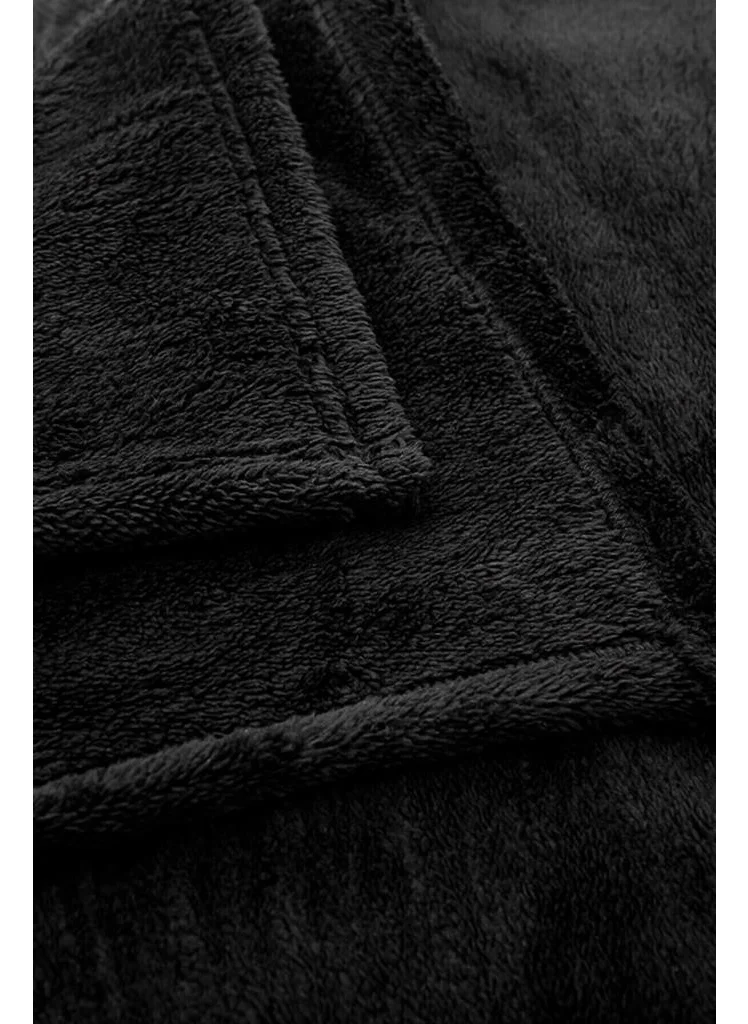 Mulberry Black Wellsoft Tv Blanket